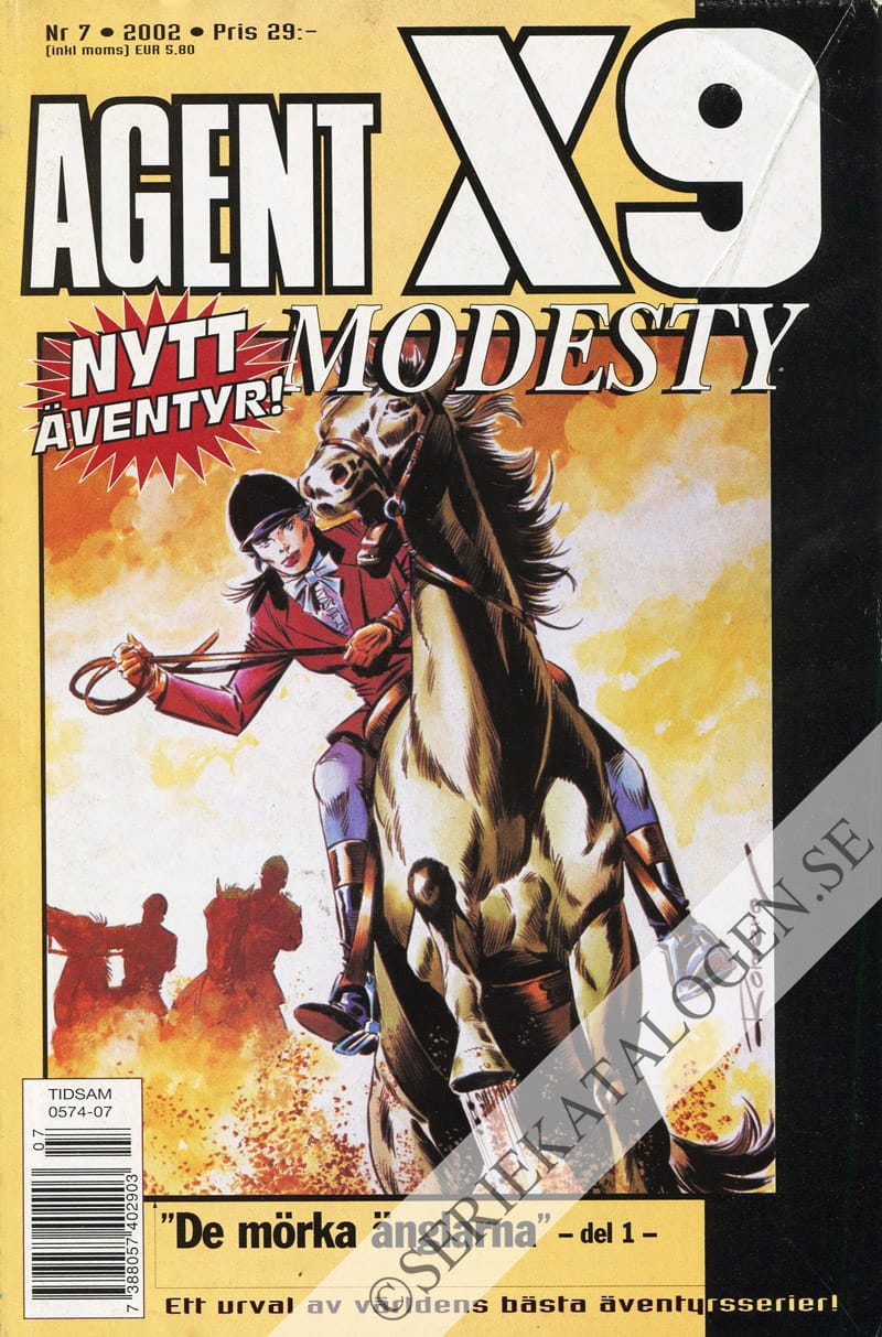 Framsida på Agent X9 #7 (2002)