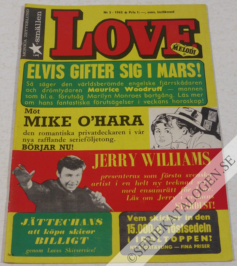 Framsida på Love! #3 (1963)