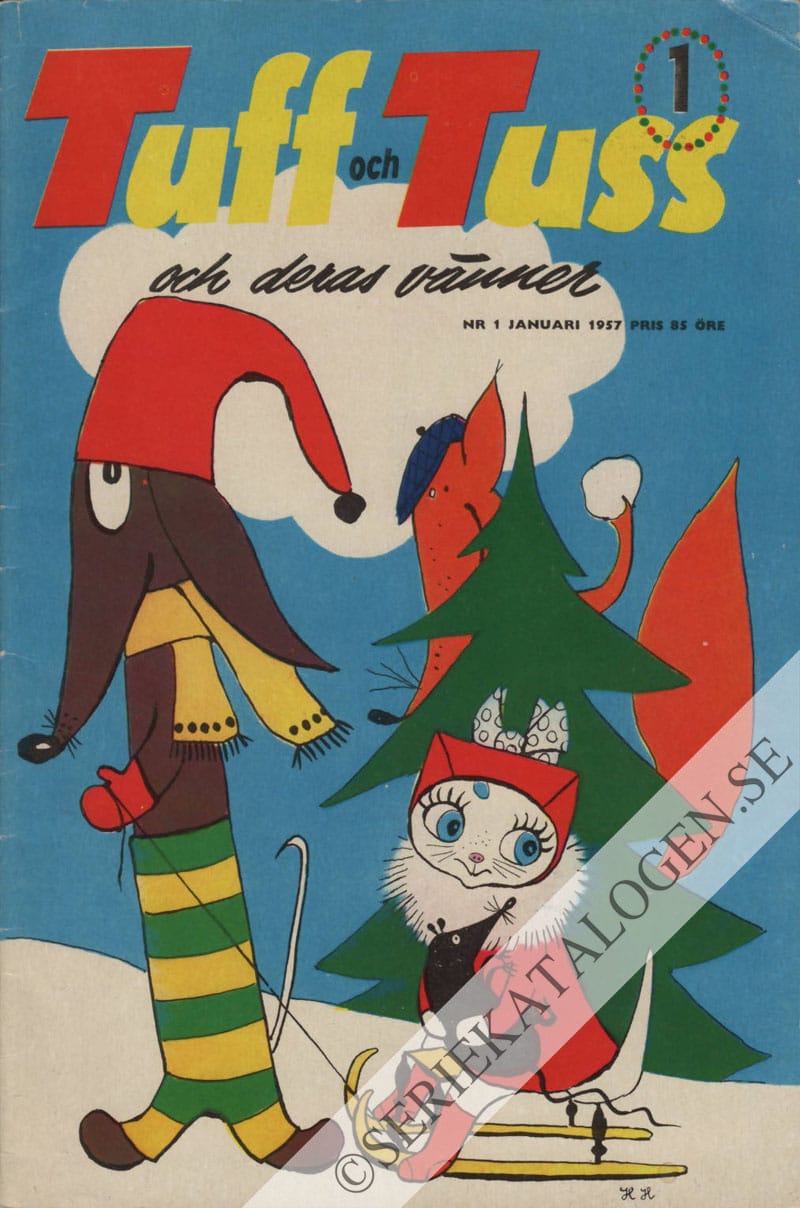 Framsida på Tuff och Tuss och deras vänner #1 (1957)