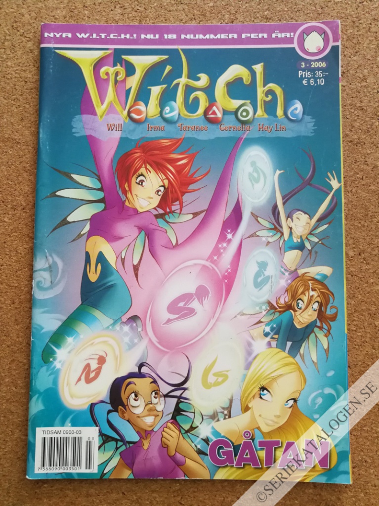 Framsida på W.i.t.c.h. #3 - Gåtan (2006)