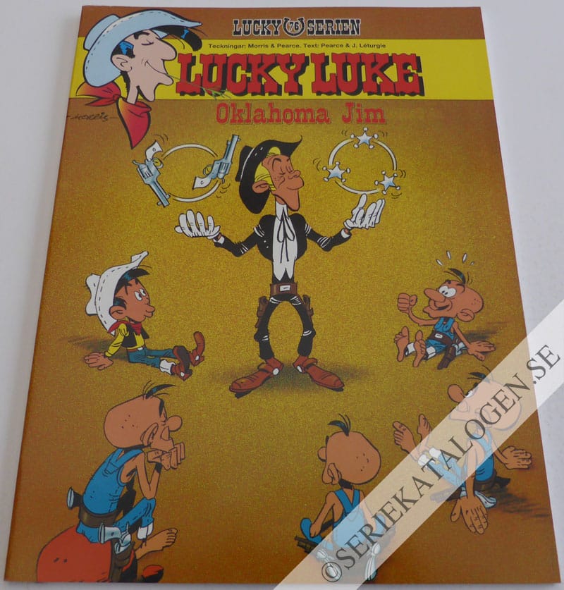 Framsida på Lucky Lukes äventyr #76 - Oklahoma Jim (1999)