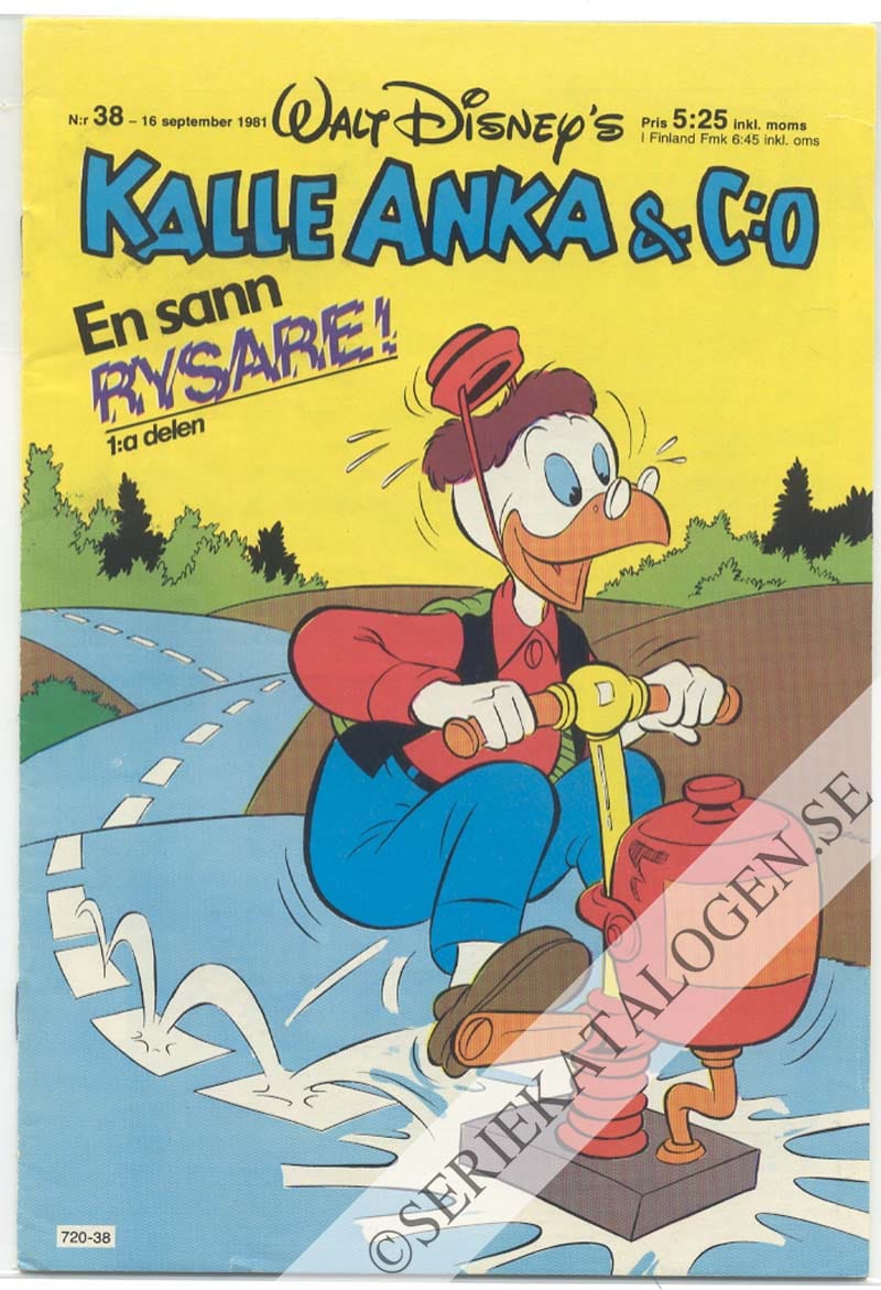 Framsida på Kalle Anka & C:o #38 (1981)