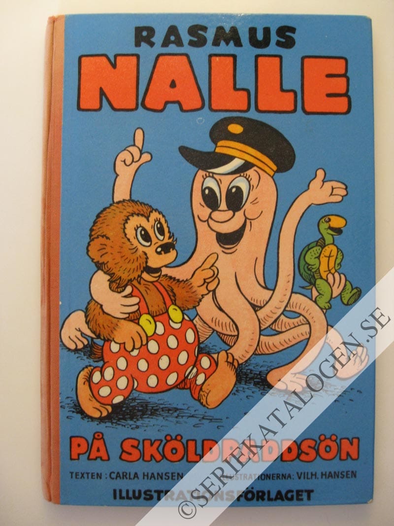 Framsida på Rasmus Nalle #(8) - Rasmus Nalle på sköldpaddsön (1957) (variant)