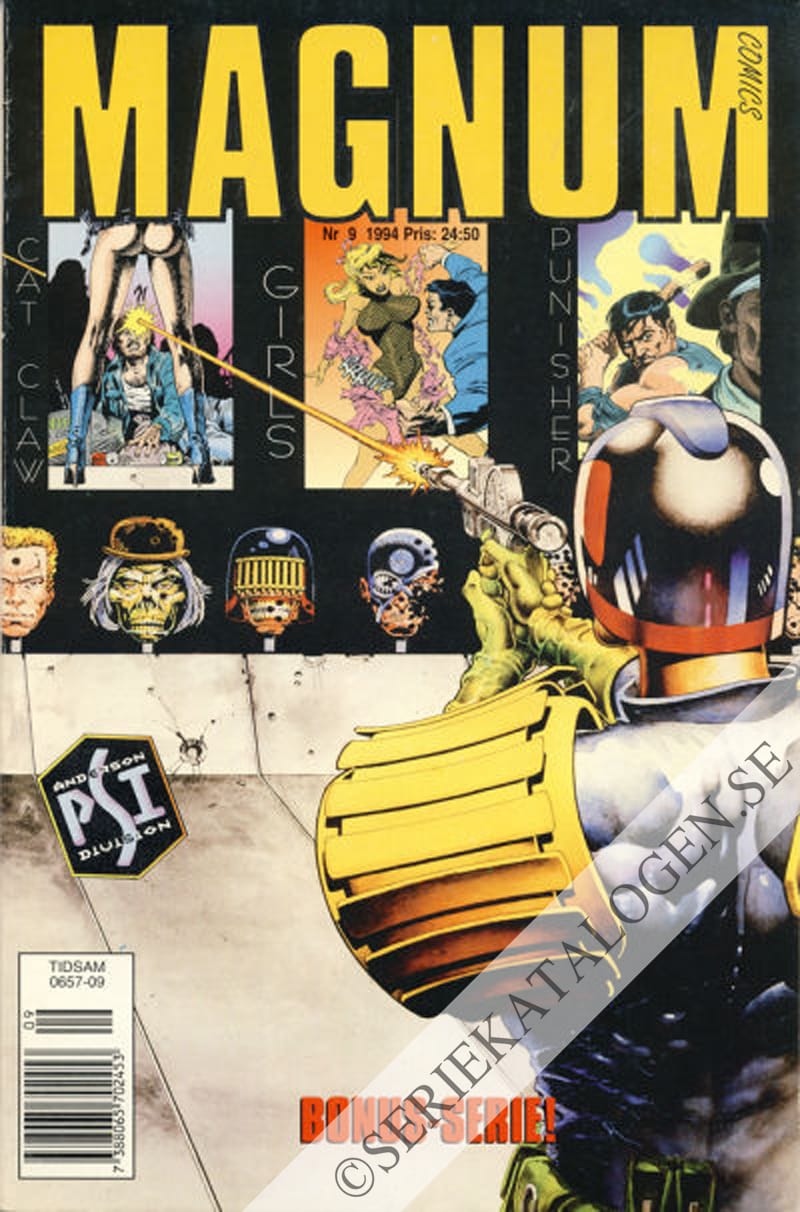 Framsida på Magnum comics #9 (1994)