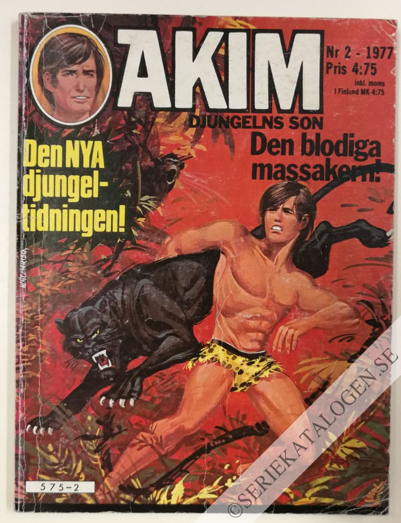 Framsida på Akim - djungelns son #2 (1977)