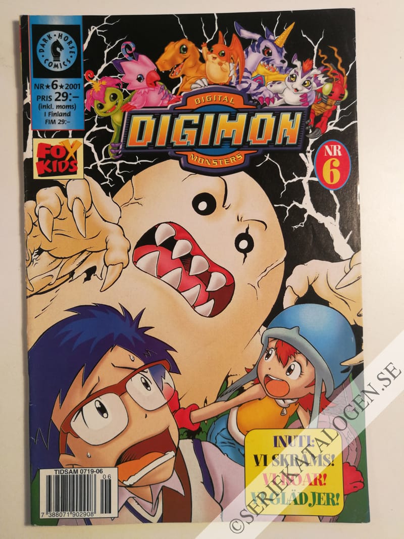 Framsida på Digimon - digital monsters #6 (2001)