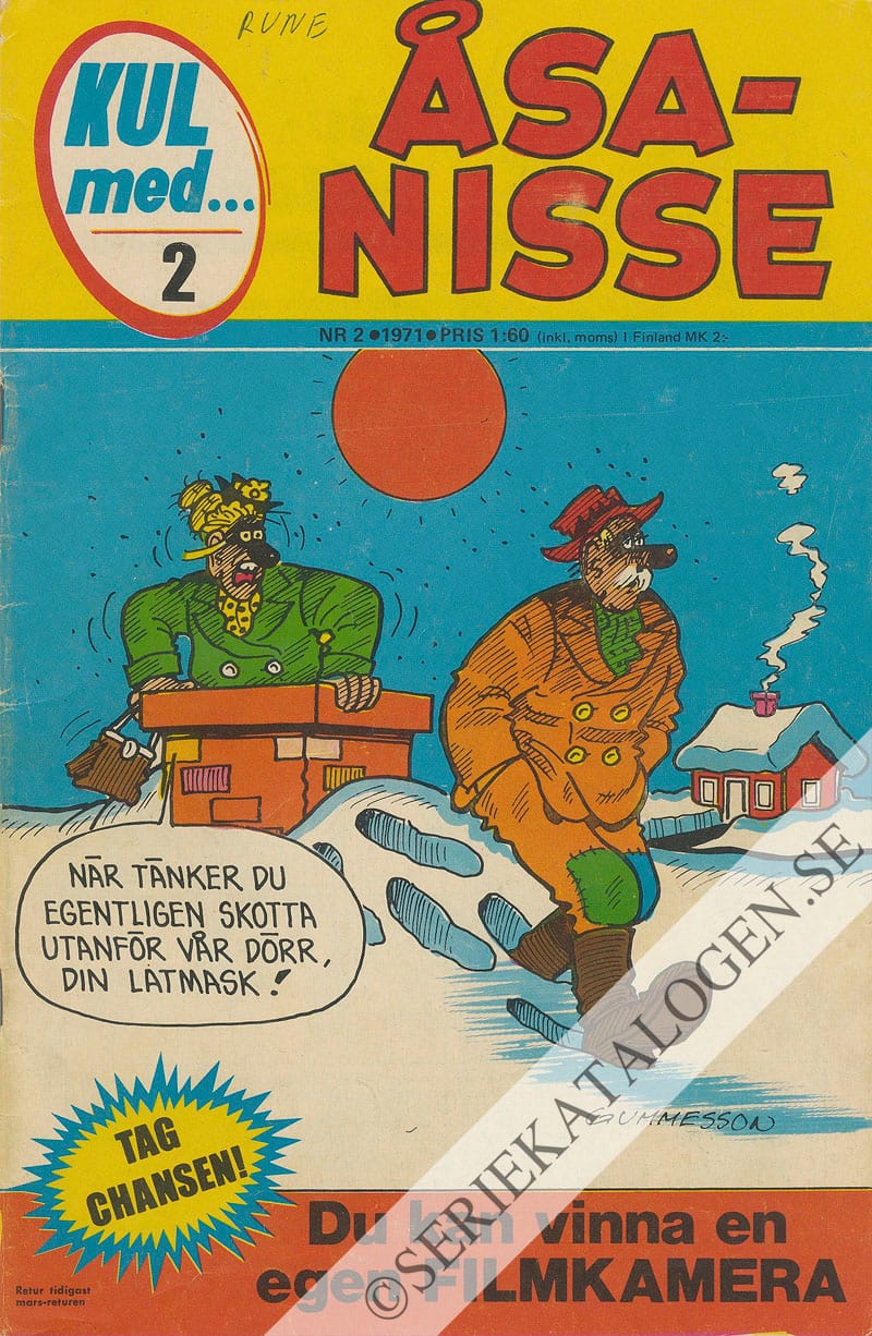 Framsida på Kul med Åsa-Nisse #2 (1971)