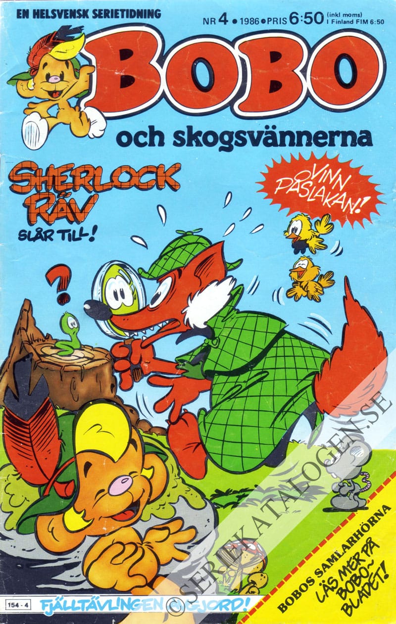 Framsida på Bobo #4 (1986)