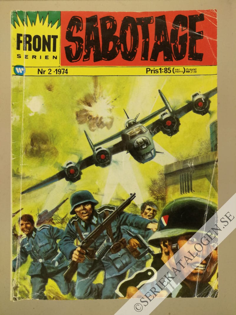 Framsida på Frontserien #2 - Sabotage (1974)