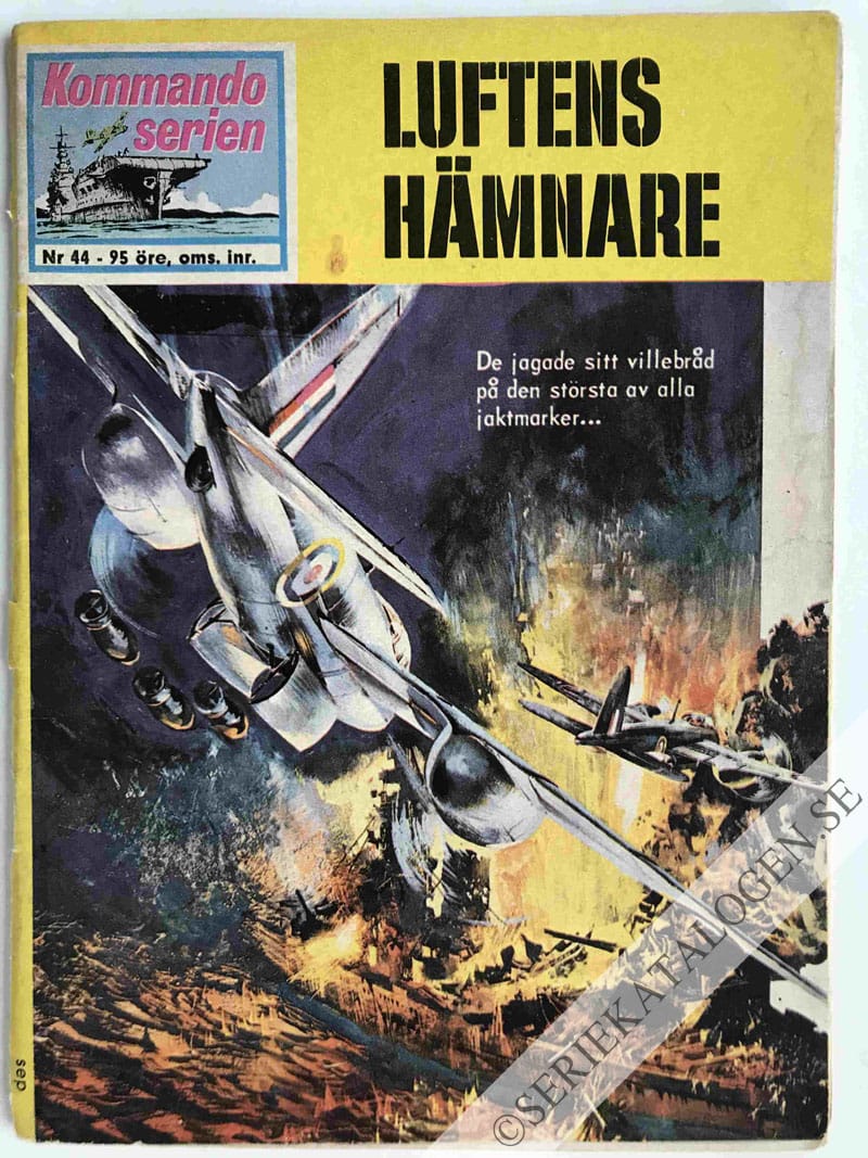 Framsida på Kommandoserien Luftens hämnare (1964)