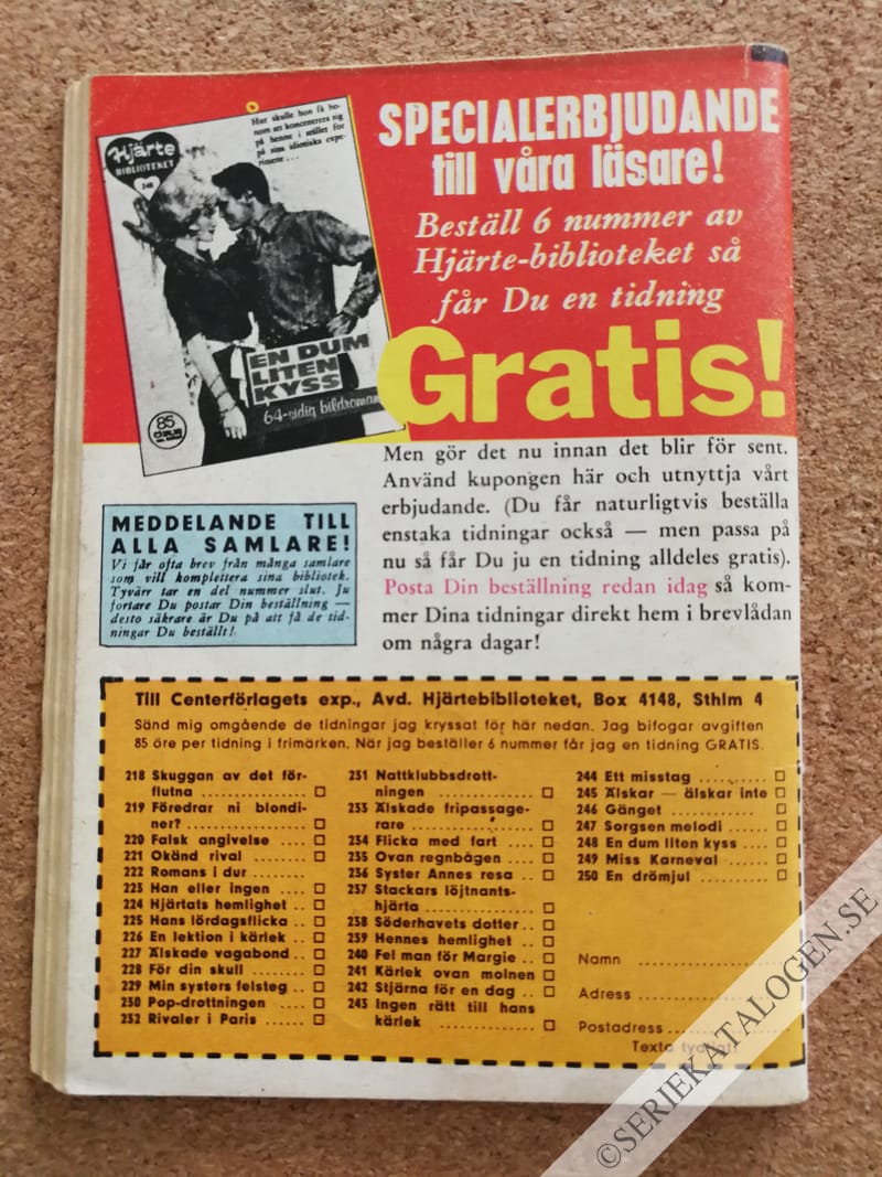 Baksida på Älskling, vem är du? (1965)
