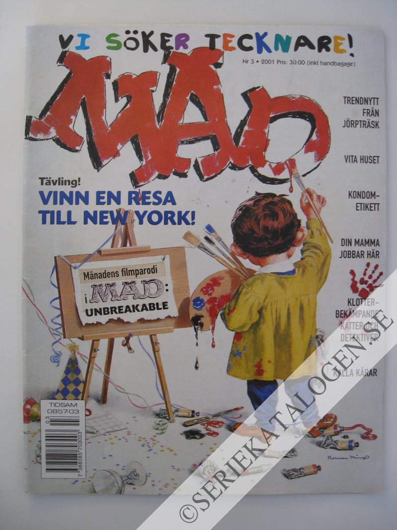 Framsida på Svenska MAD #3 (2001)