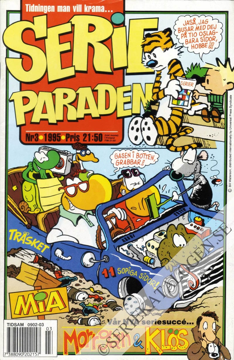 Framsida på Serie-paraden #3 (1995)