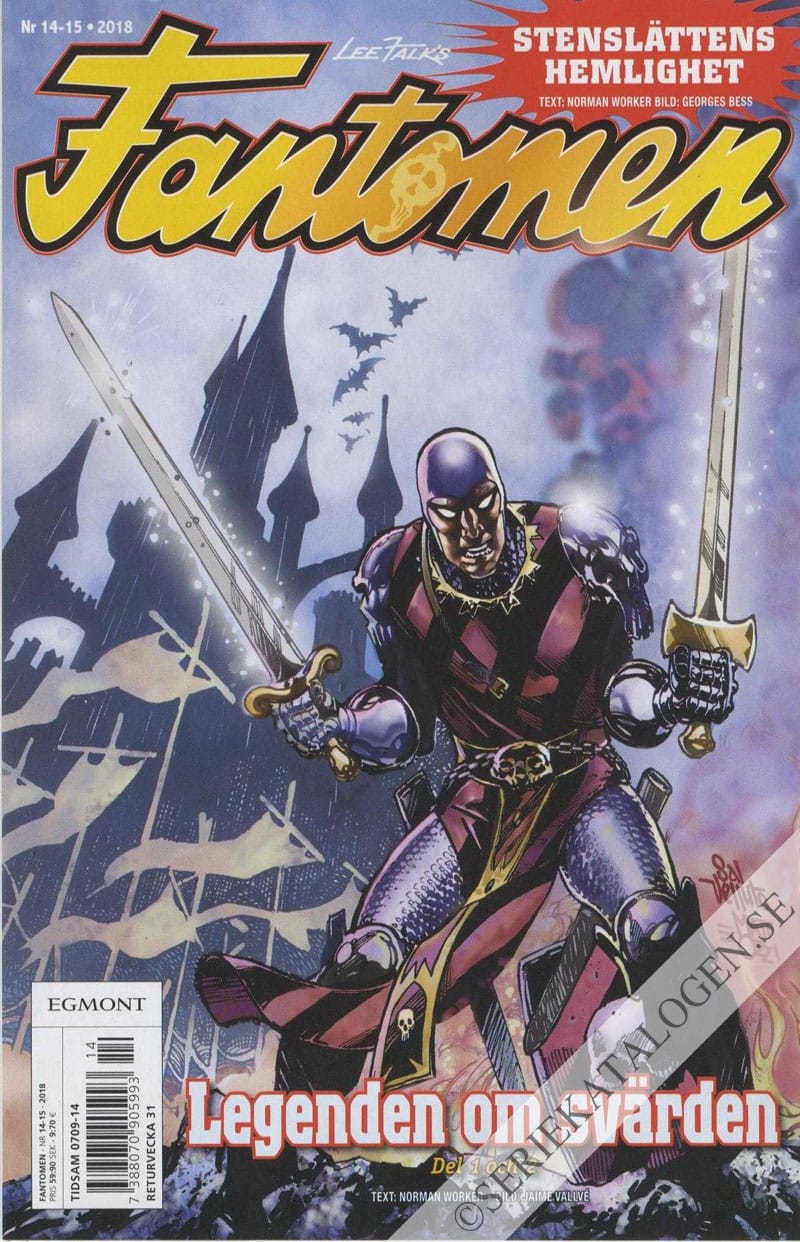 Framsida på Fantomen #14-15 (2018)
