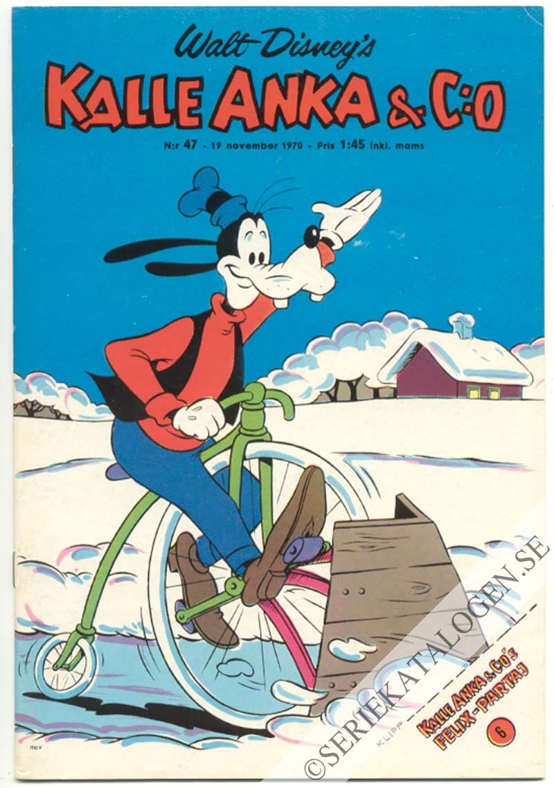Framsida på Kalle Anka & C:o #47 (1970)