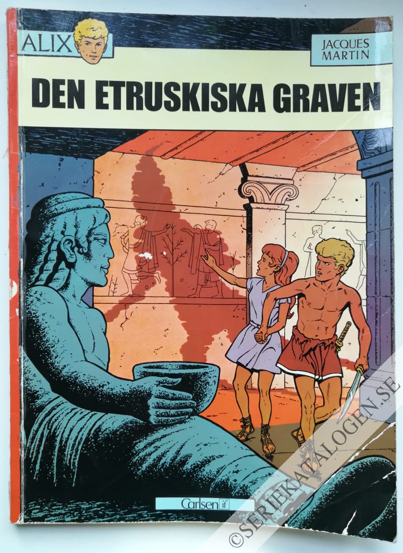 Framsida på Alix' äventyr Den etruskiska graven (1974)