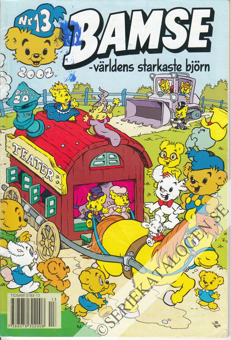 Framsida på Bamse #13 (2002)