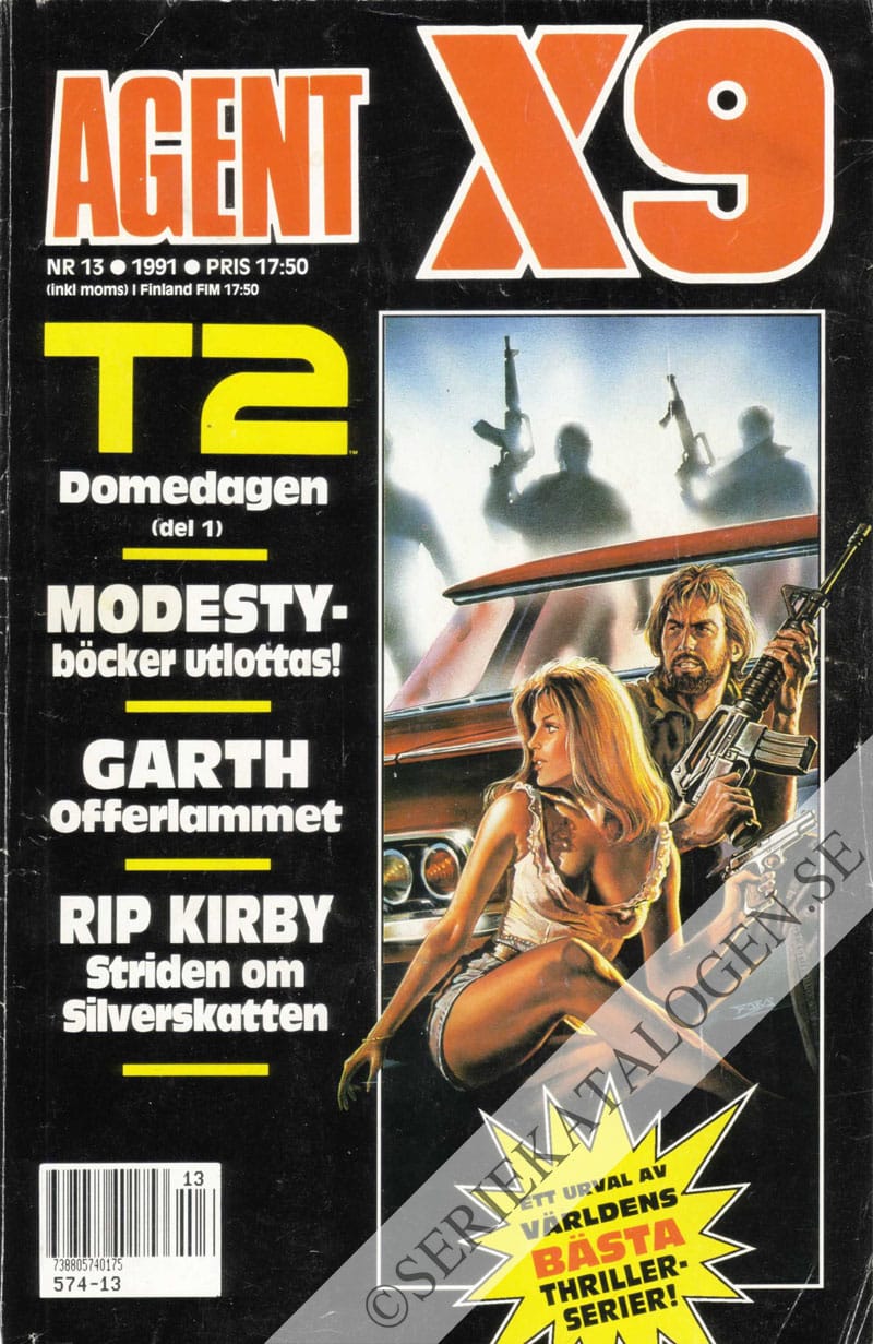 Framsida på Agent X9 #13 (1991)
