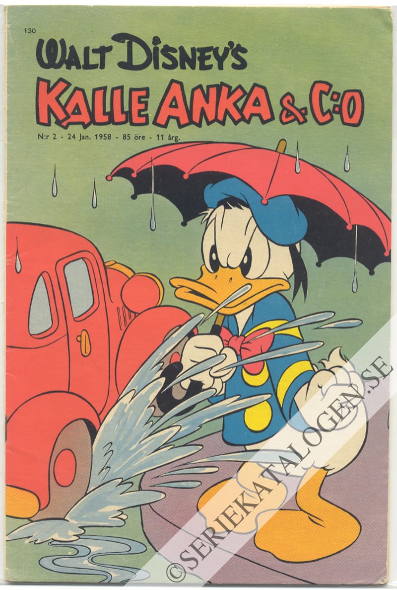 Framsida på Kalle Anka & C:o #2 (1958)