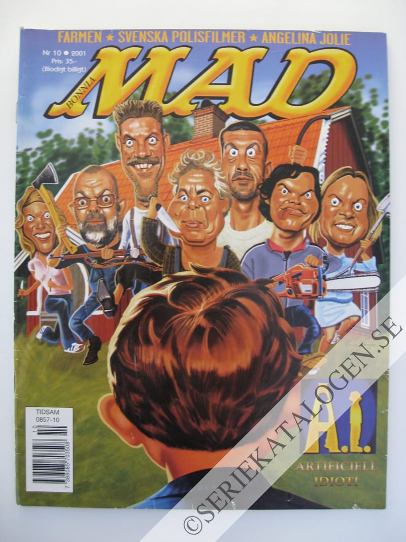Framsida på Svenska MAD #10 (2001)