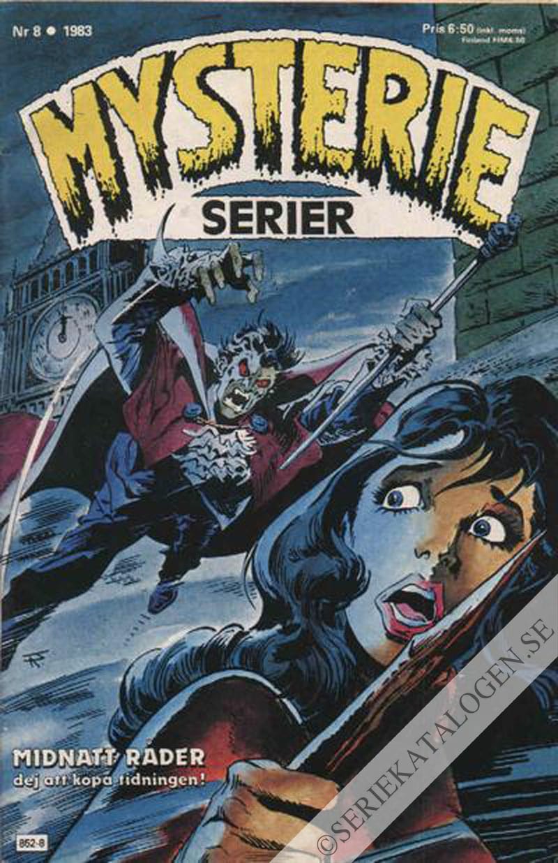 Framsida på Mysterieserier #8 (1983)