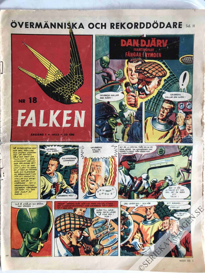 Framsida på Falken #18 (1955)