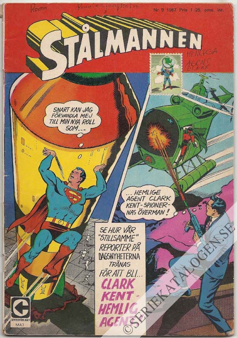 Framsida på Stålmannen #9 (1967)