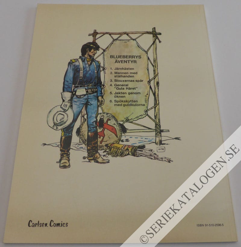 Baksida på Spökskytten med guldkulorna (1981)