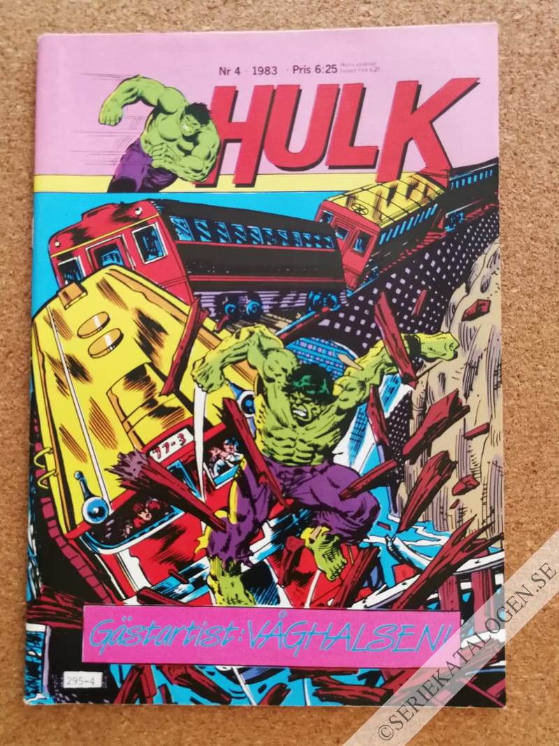 Framsida på Hulk #4 (1983)