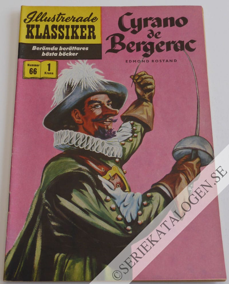 Framsida på Illustrerade Klassiker #66 - Cyrano de Bergerac (1958)