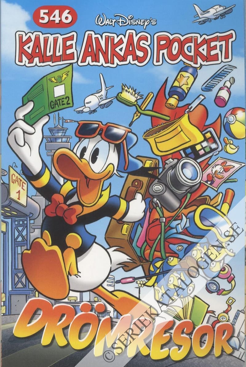 Framsida på Kalle Ankas pocket #546 - Drömresor (2023)