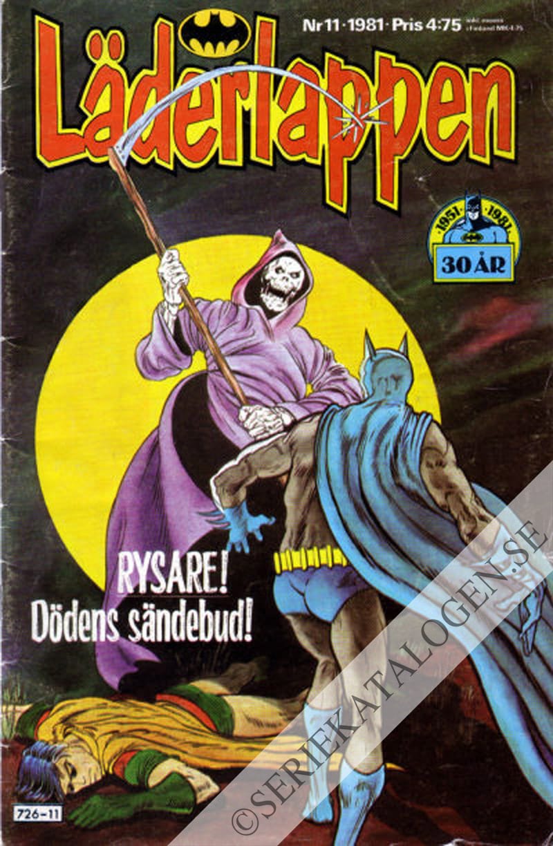 Framsida på Läderlappen och Robin #11 (1981)