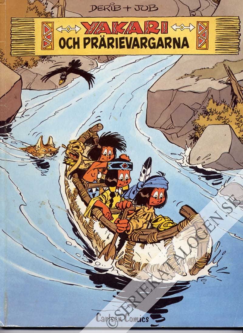 Framsida på Yakaris äventyr Yakari och prärievargarna (1987)