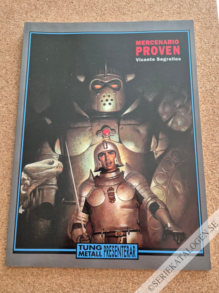 Framsida på Tung metall presenterar Mercenario - Proven (1991)
