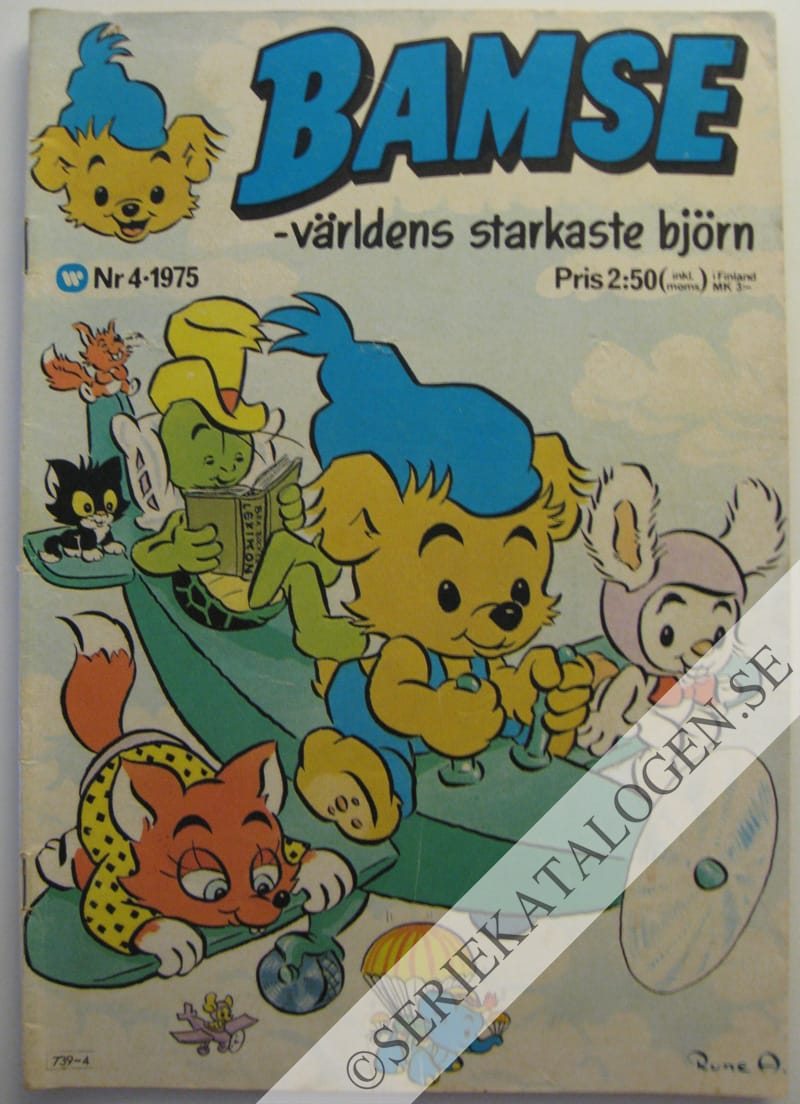 Framsida på Bamse - världens starkaste björn #4 (1975)