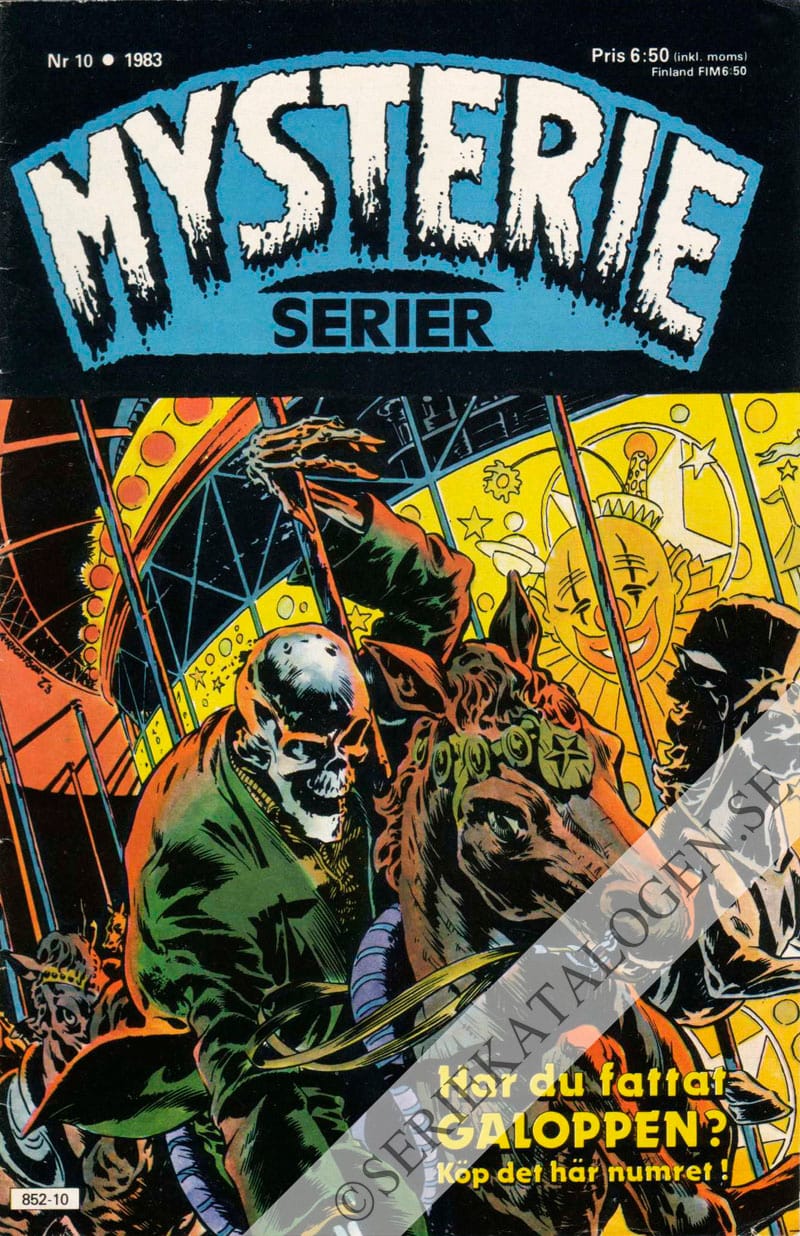 Framsida på Mysterieserier #10 (1983)