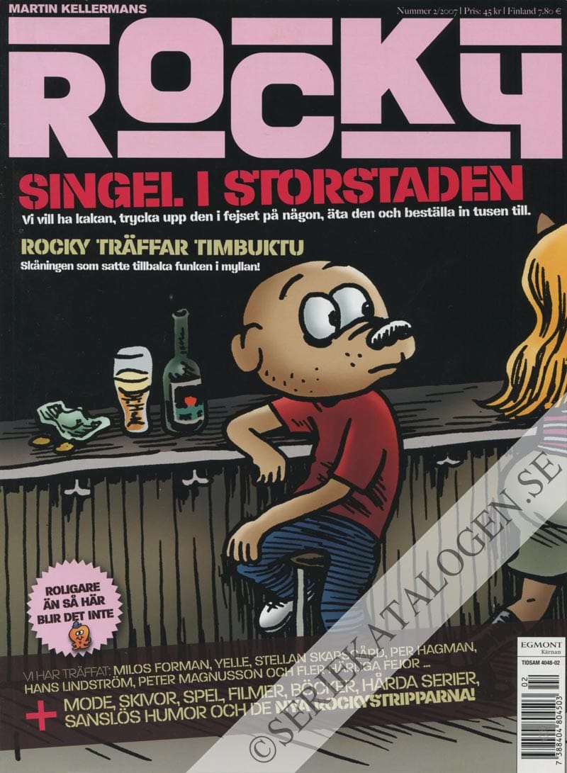 Framsida på Martin Kellermans Rocky Singel i storstaden (2007)