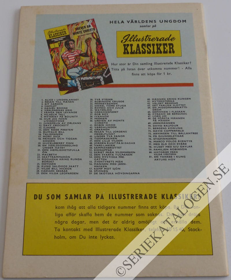 Baksida på Historier från Vilda Västern (1959)