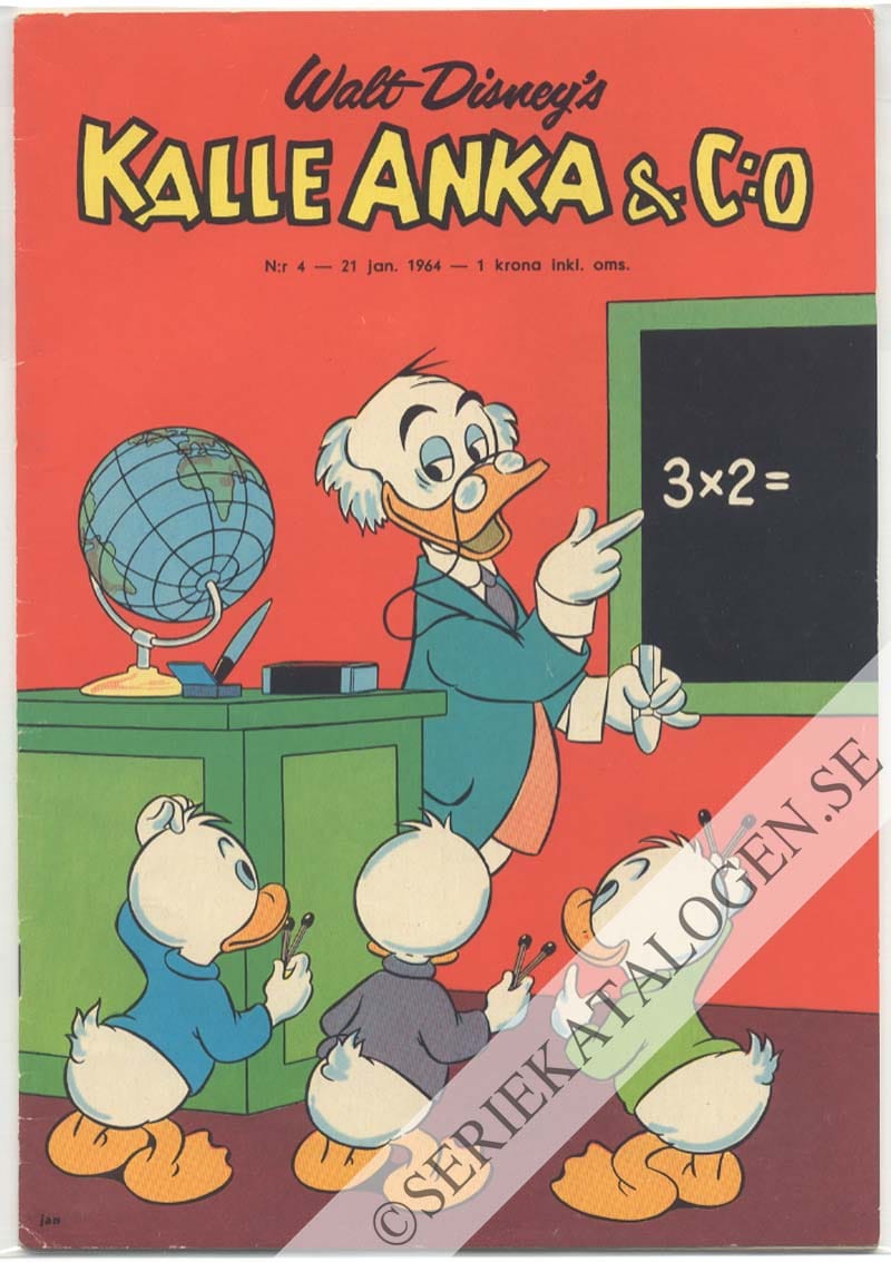 Framsida på Kalle Anka & C:o #4 (1964)