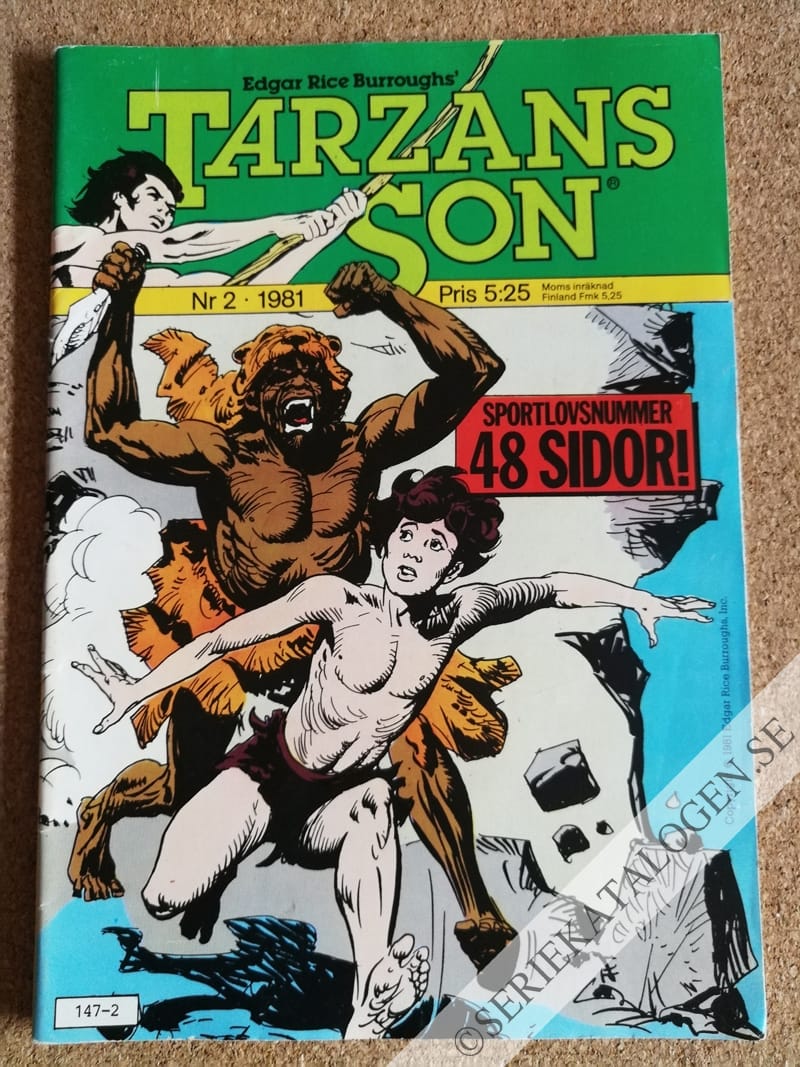 Framsida på Tarzans son #2 (1981)