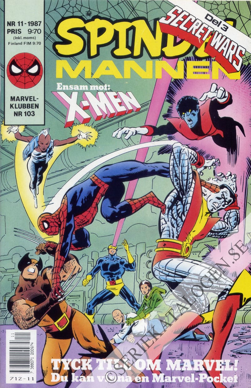 Framsida på Spindelmannen #11 (1987)