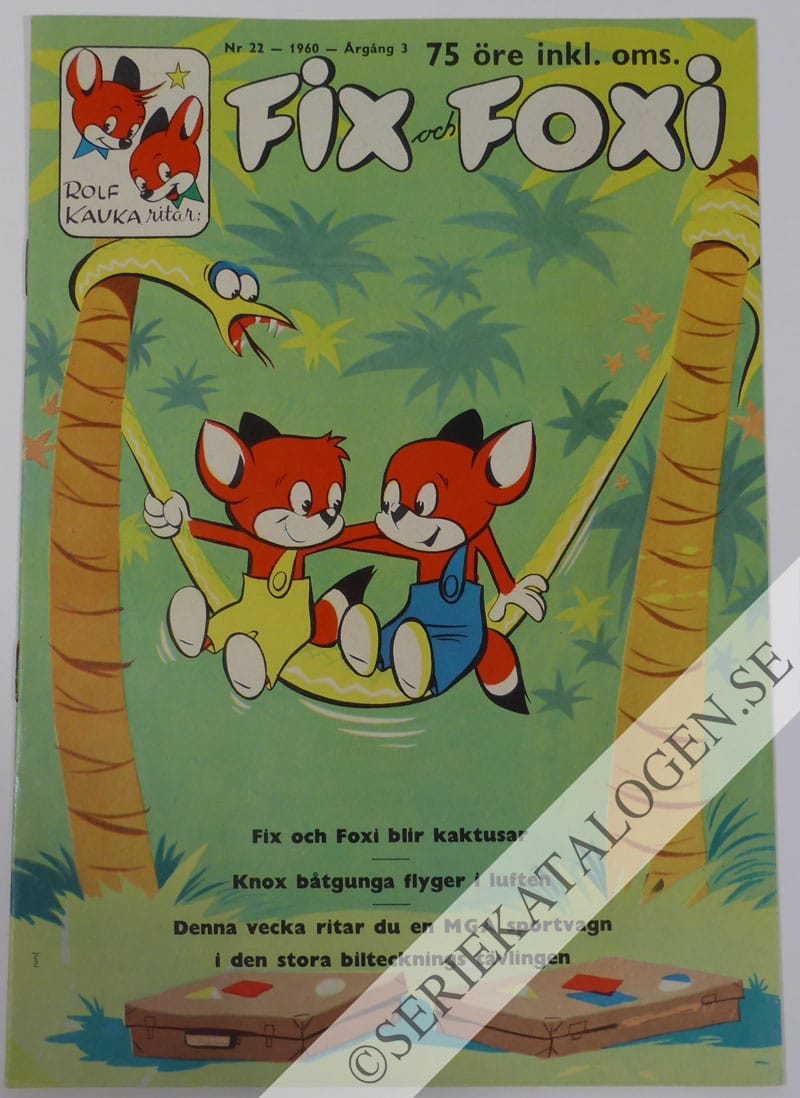Framsida på Fix och Foxi #22 (1960)