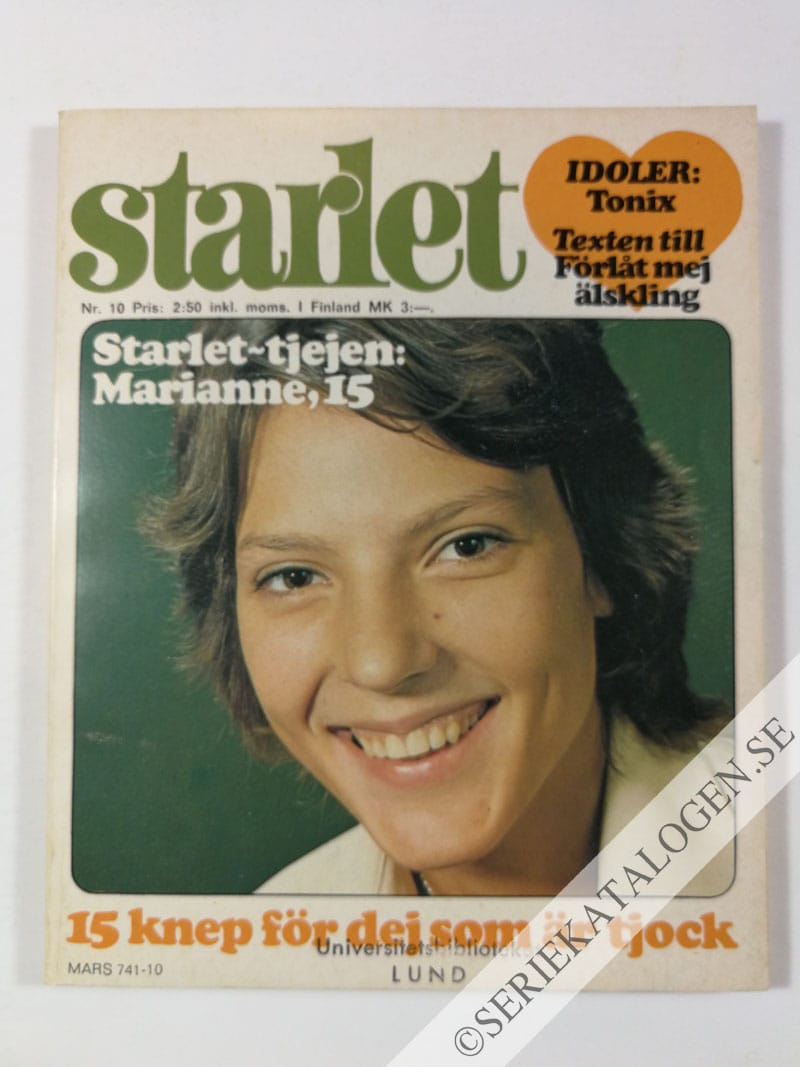 Framsida på Starlet #10 (1976)