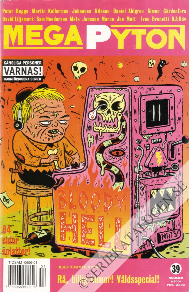 Framsida på MegaPyton #1 (2001)