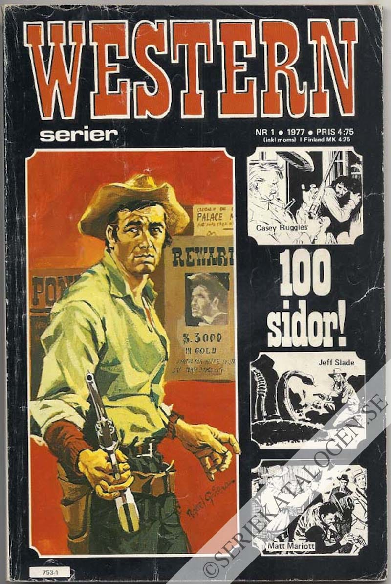 Framsida på Westernserier #1 (1977)