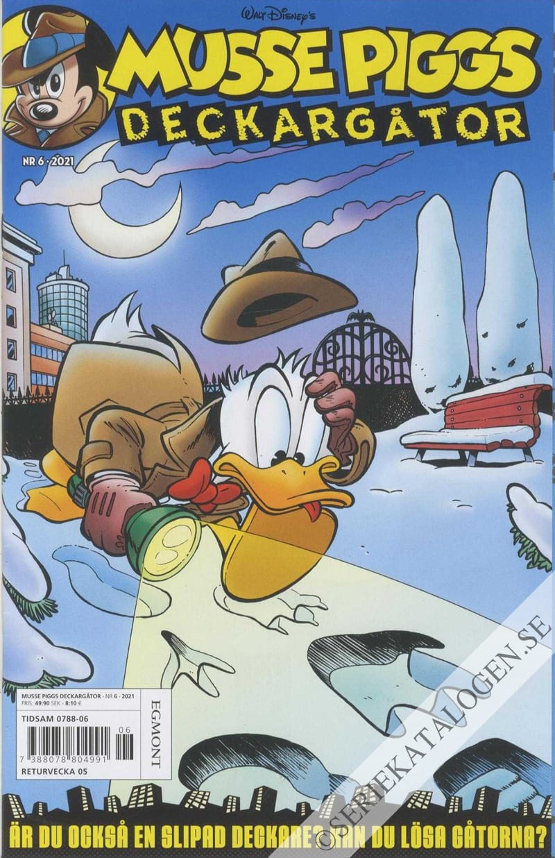 Framsida på Musse Piggs deckargåtor #6 (2021)