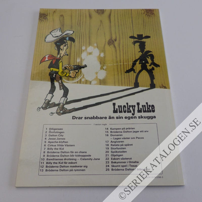 Baksida på Bröderna Dalton i blåsväder (1976)