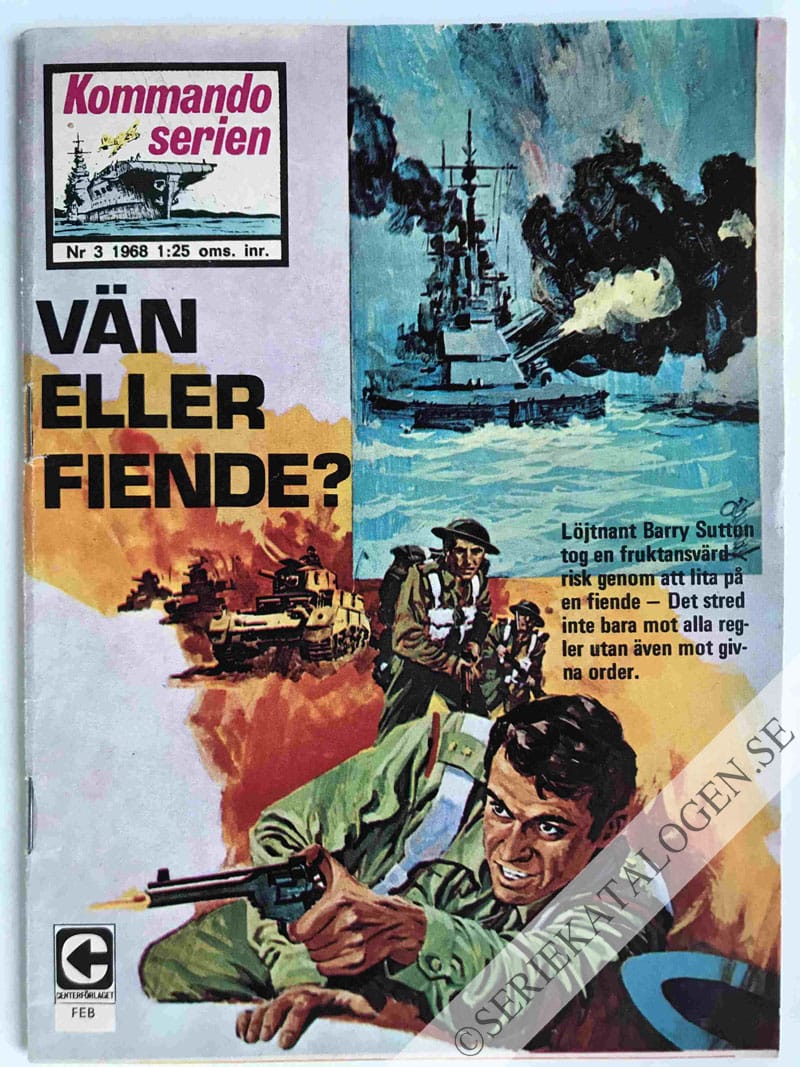Framsida på Kommandoserien #3 - Vän eller fiende? (1968)