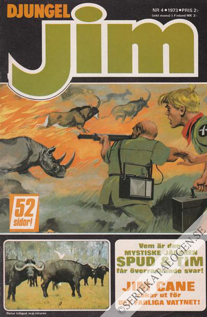 Framsida på Djungel-Jim #4 (1973)