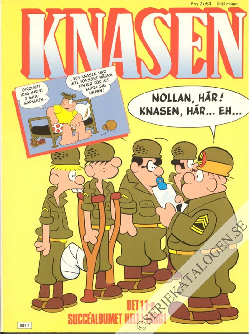 Framsida på Knasen Det 11:e succéalbumet helt i färg (1987)
